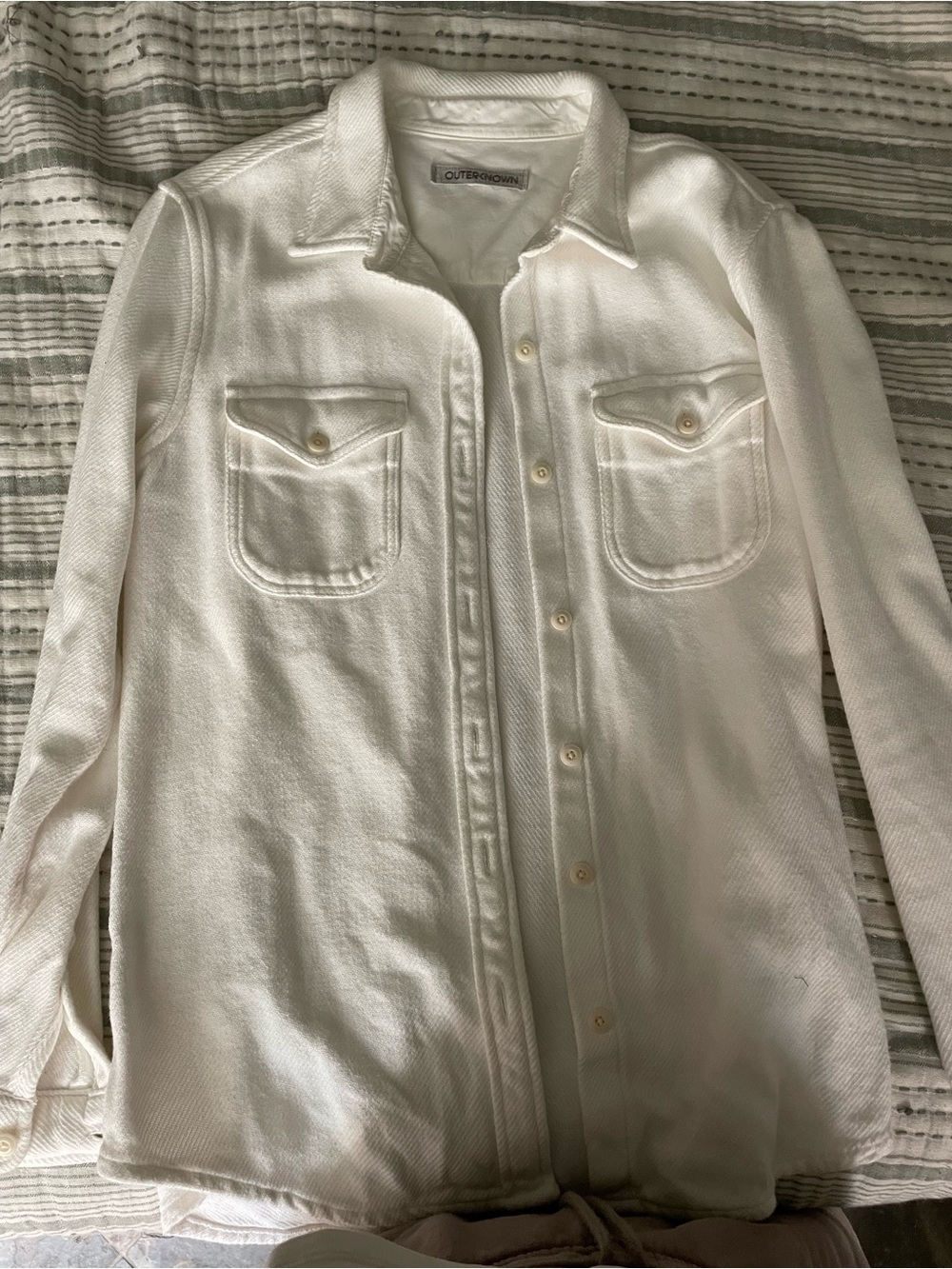 Outerknown Blanket Shirt with Chest Flap Pockets